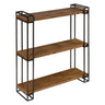Lintz Wood and Metal Floating Wall Shelves