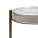 Drink Table Clear Gold 9x9x23 4