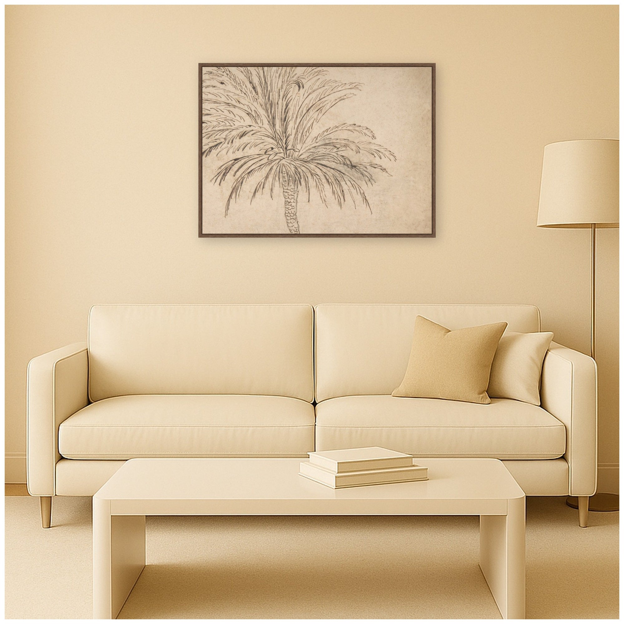 Framed Canvas 38x28 Sylvie Walnut 7