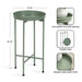 Tea Table Green 14x14x26 2