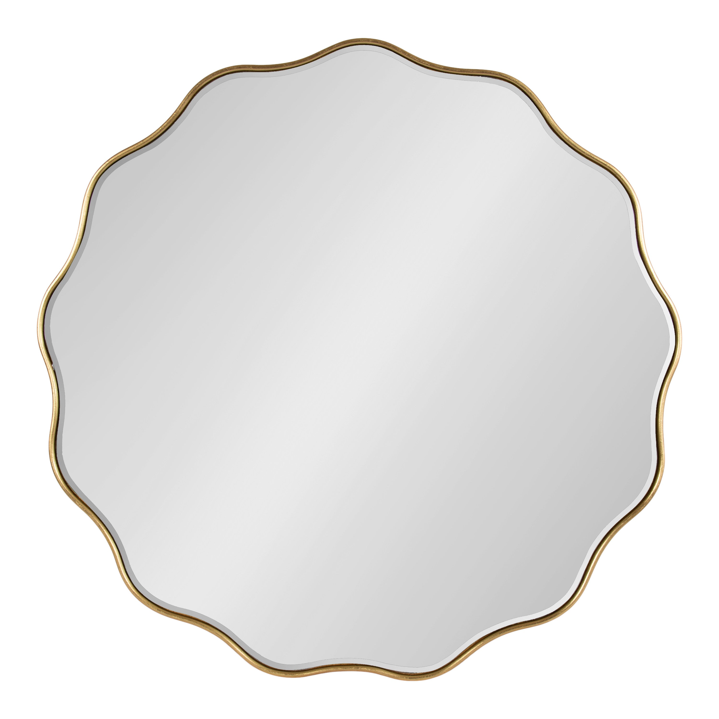Viona Round Scalloped Mirror