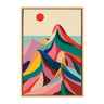 Sylvie MCM Mountains Framed Canvas by Rachel Lee of My Dream Wall
