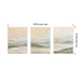 Framed Canvas Sylvie White 3 Piece Set 18x24 2