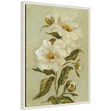 Framed Canvas Sylvie Beaded White 18x24 1
