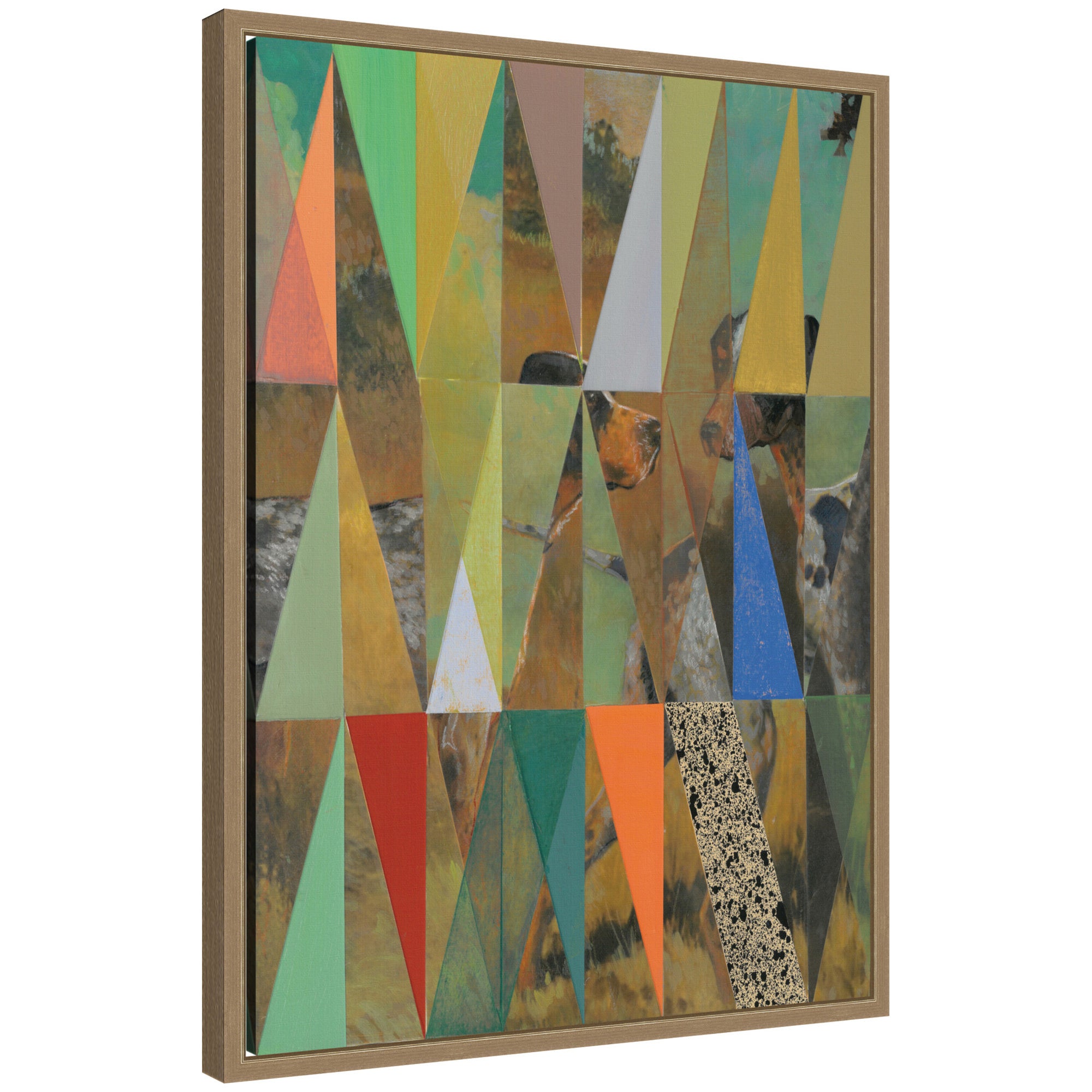 Framed Canvas 18x24 Sylvie Dark Gold 1