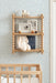 Accent Shelf Natural Beige 19x7x24 7