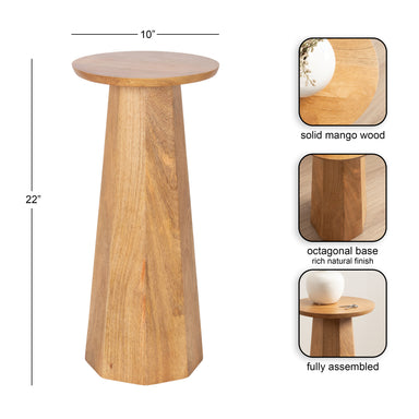 Drink Table Natural 10x10x22 2