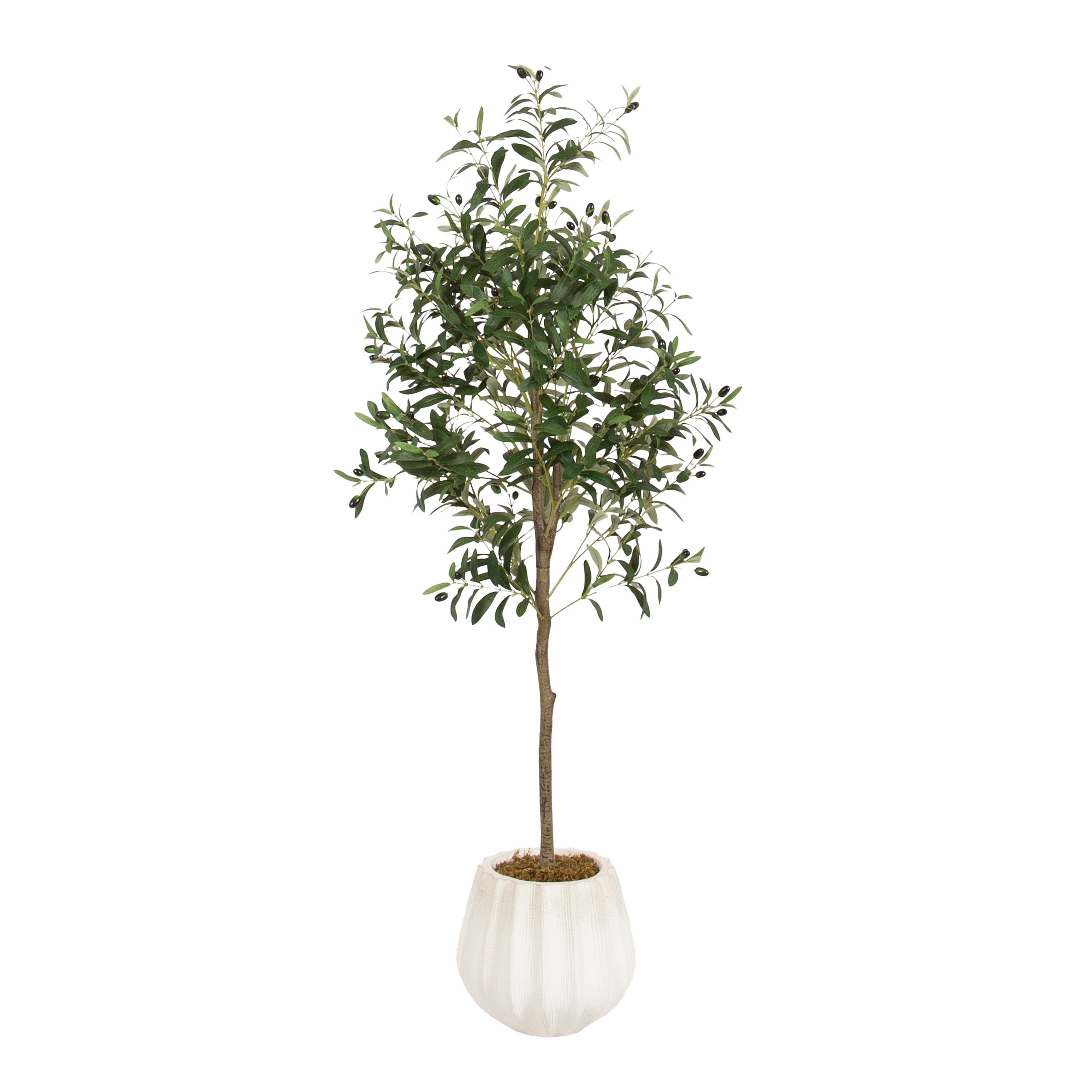 Faux Tree 5' Distressed White 1