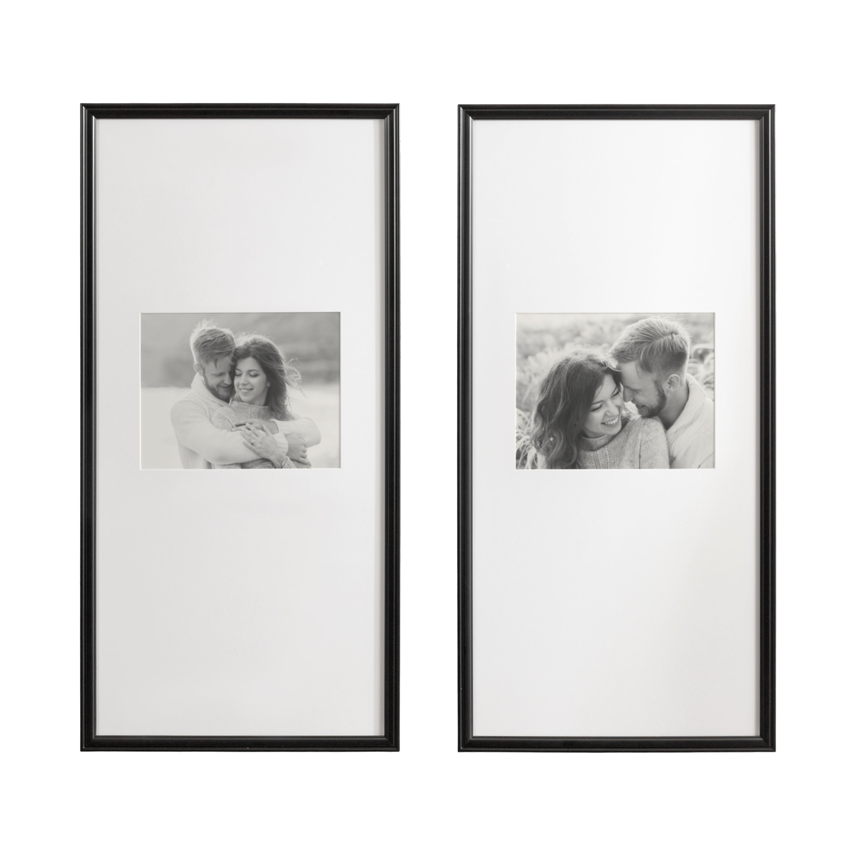 Wall Frame Black 14x30 matted to 8x10 5
