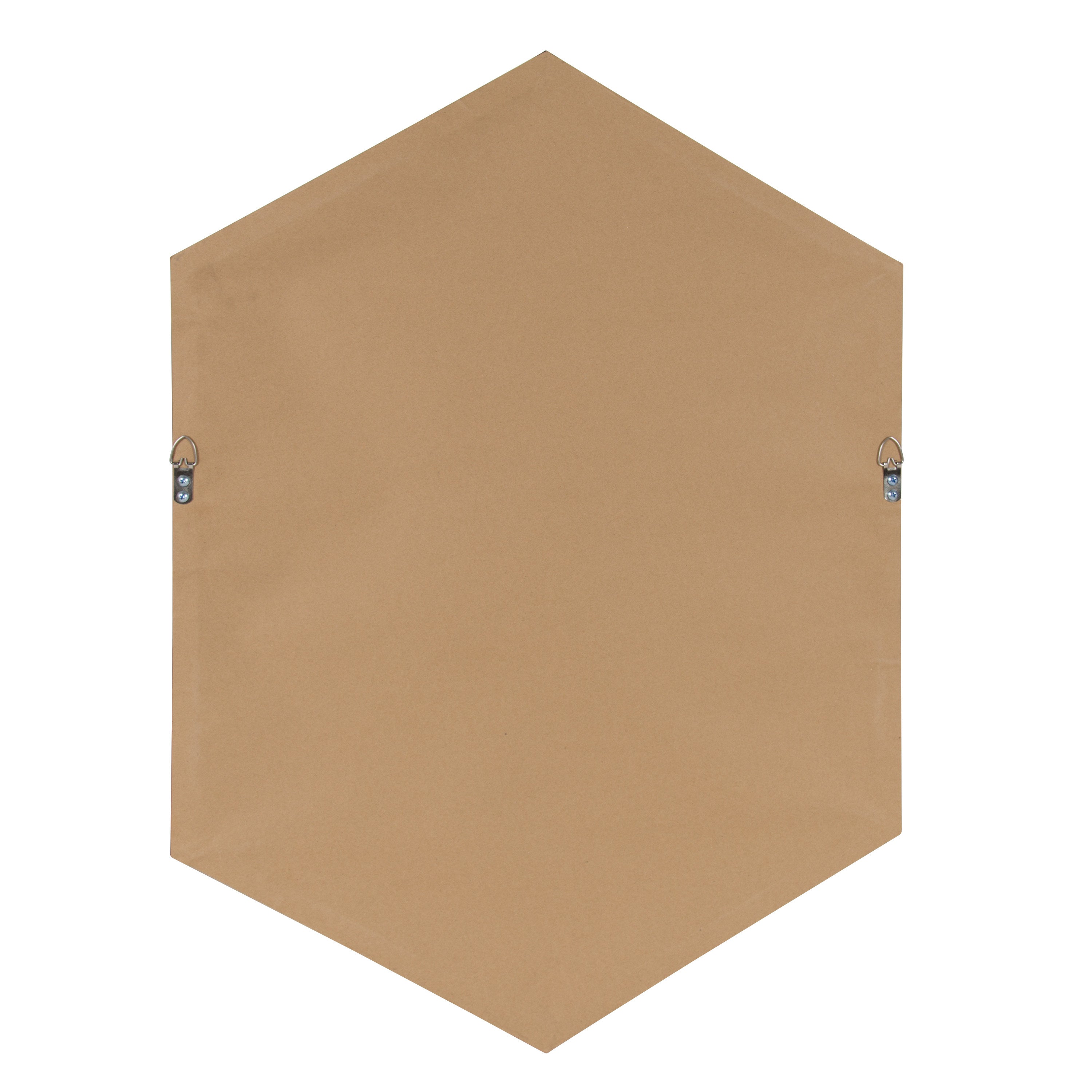 Hexagon Mirror Silver 22x31 4