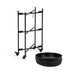 Bar Cart Black 14x14x28 6