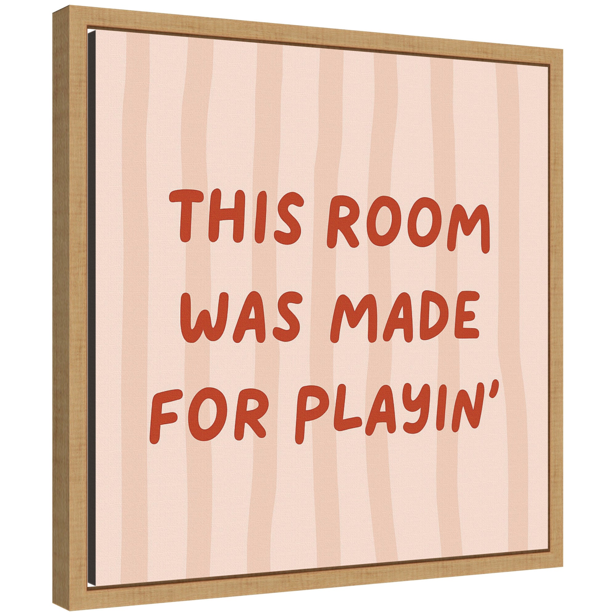 This Room Was Made For Playing Square by Laura Moss Framed Canvas Wall Art Print