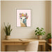 Mounted Canvas 22x26 Belmont Distress White 6