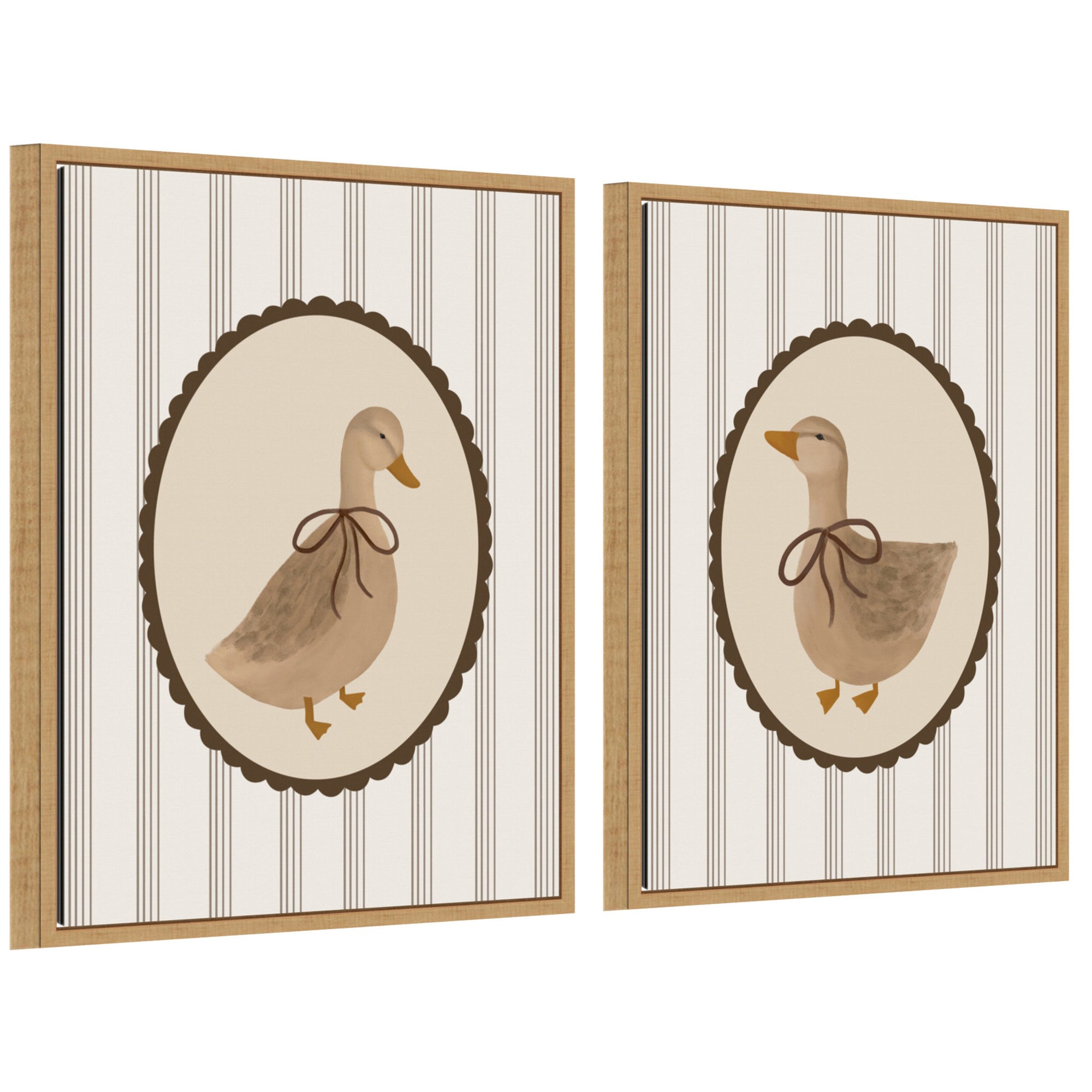 Art Set Sylvie Natural 2 Piece Set 18x24 1