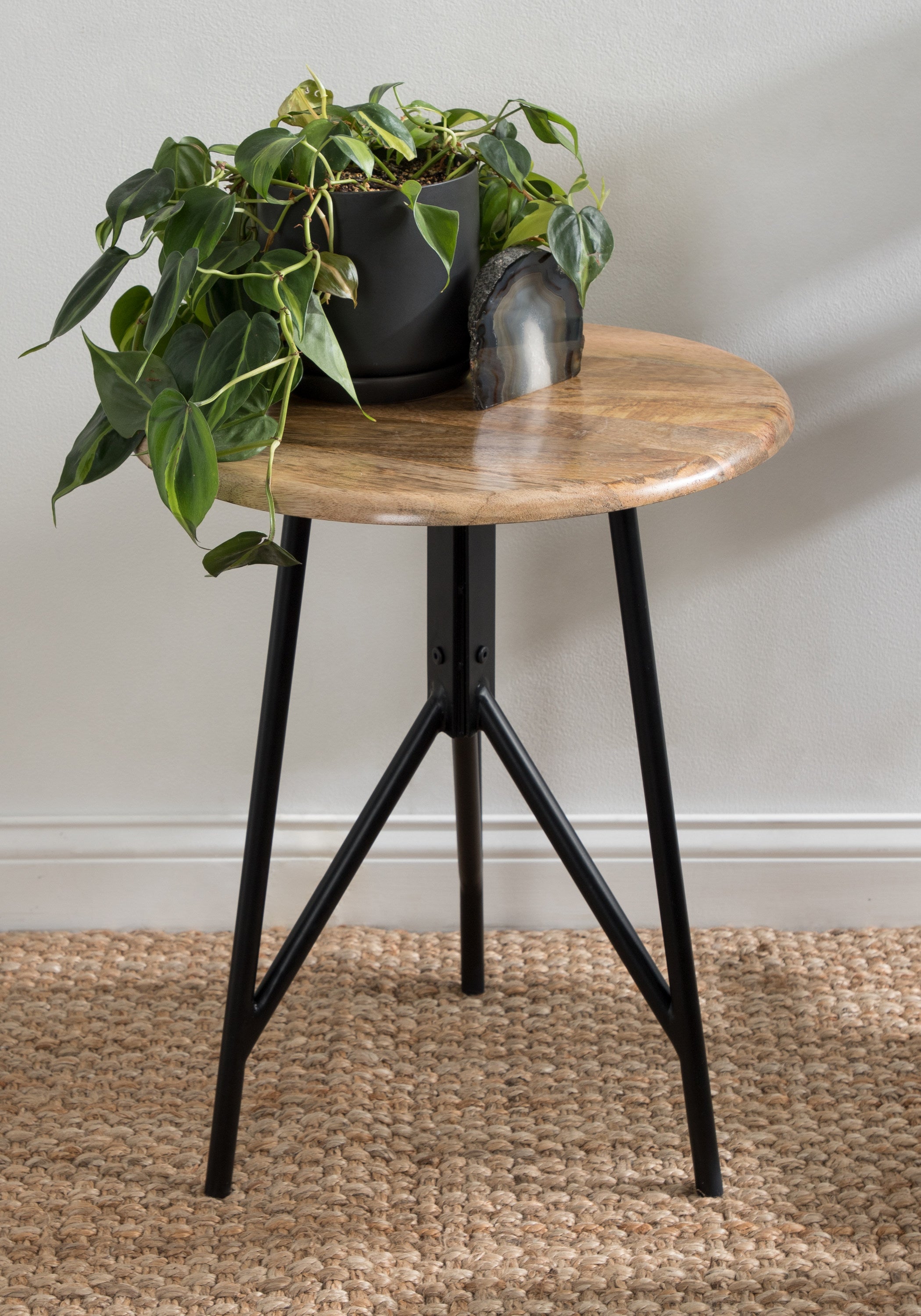 Pallson Round Wood Side Table