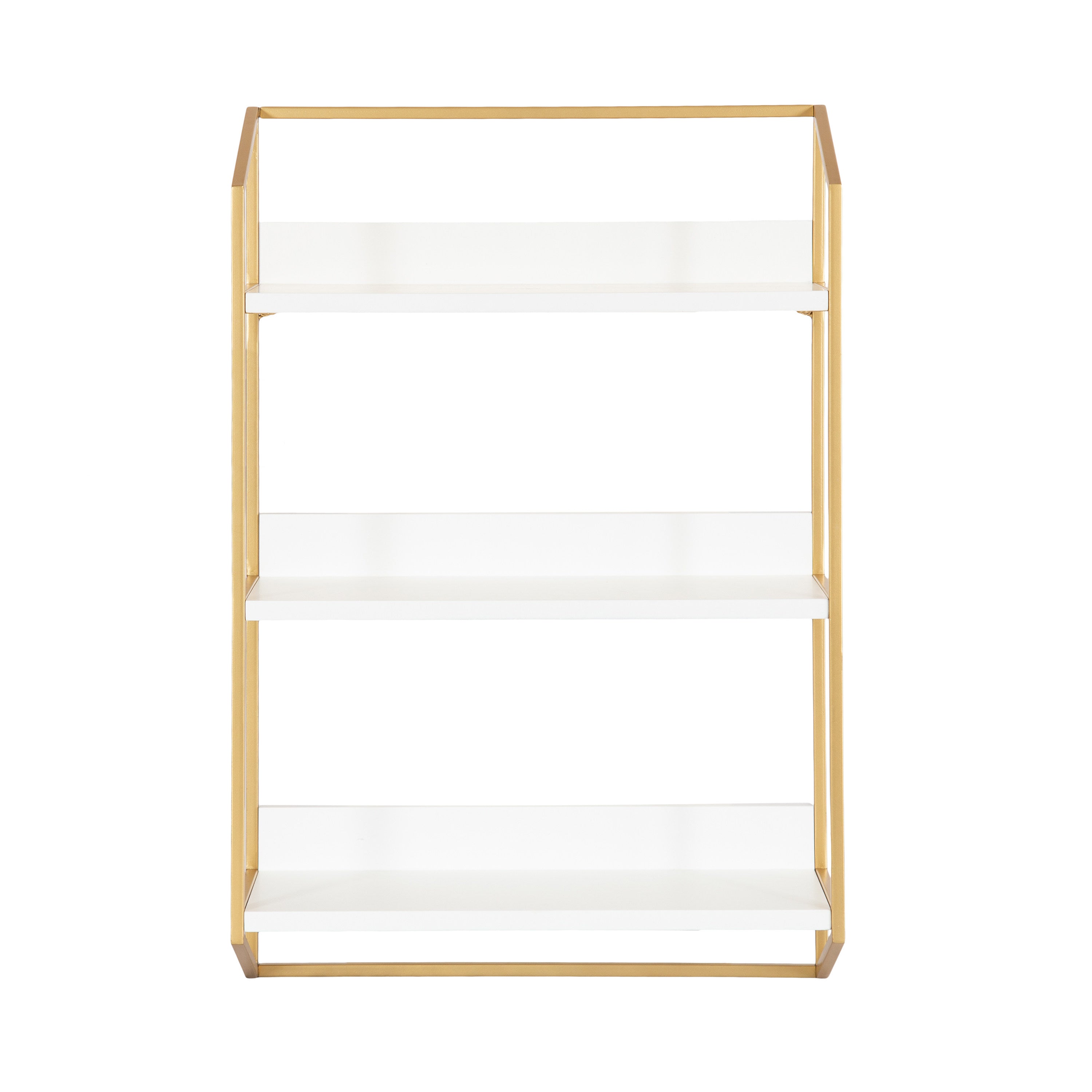 Accent Shelf White Gold 18x28x7 5