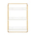 Accent Shelf White Gold 18x28x7 5