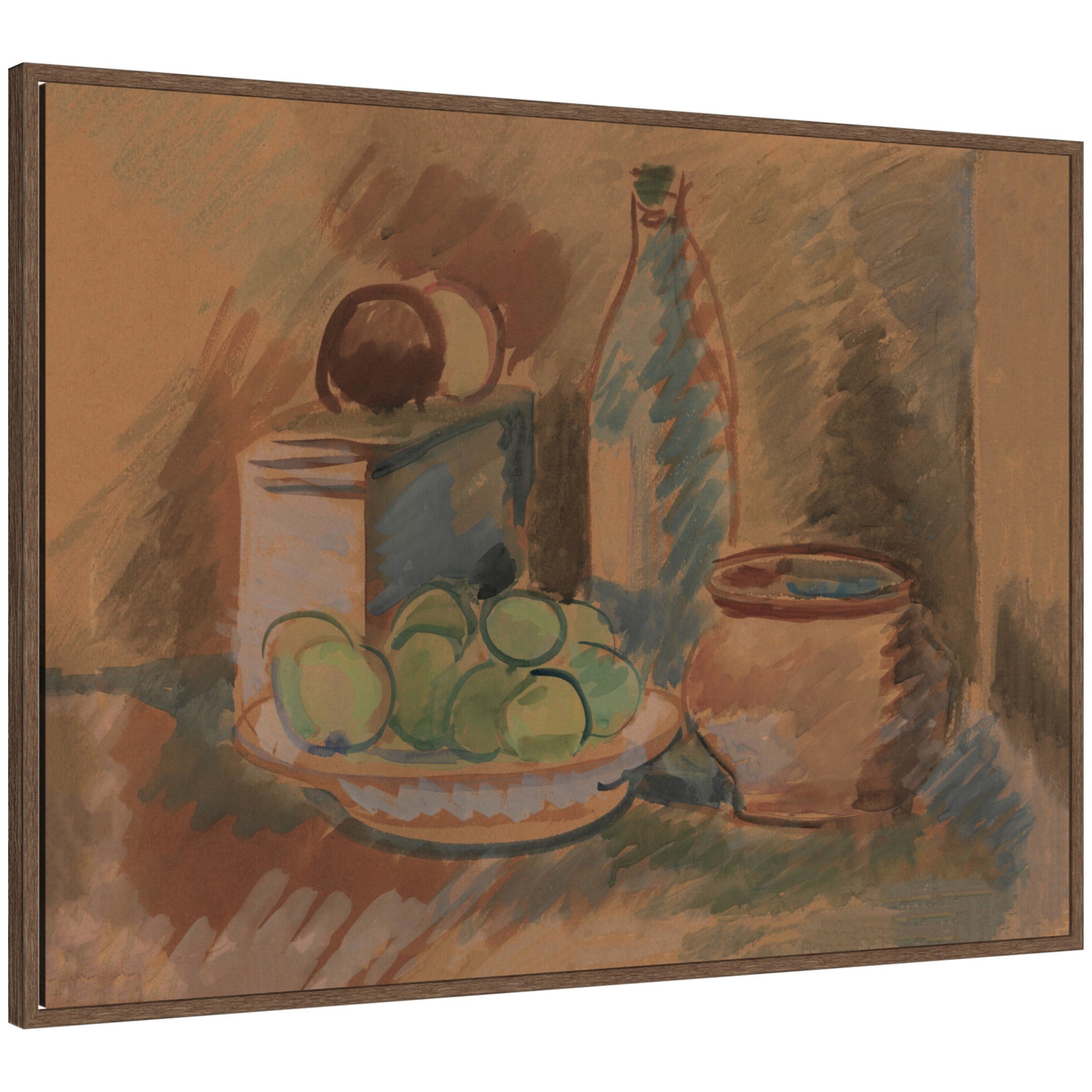 Framed Canvas 38x28 Sylvie Walnut 1