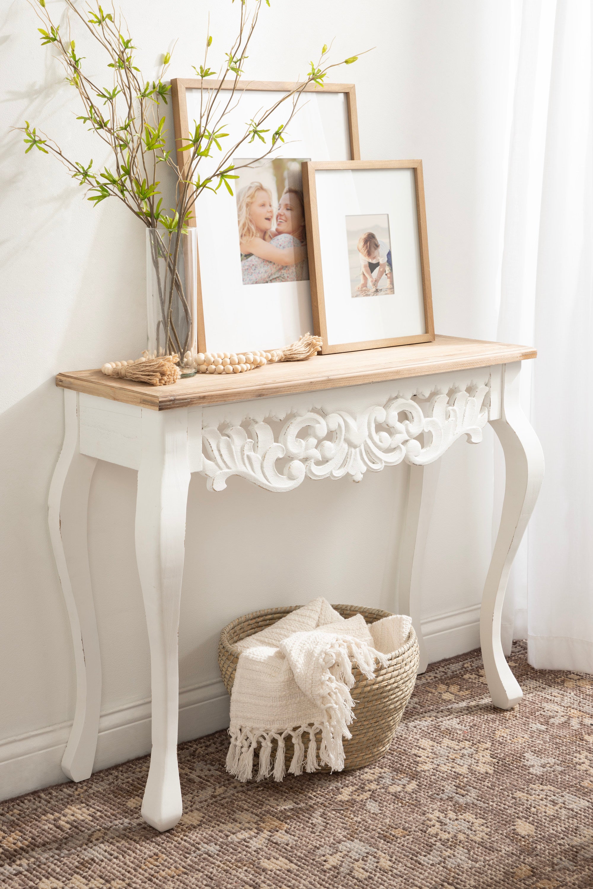 Antonella Wood Console Table