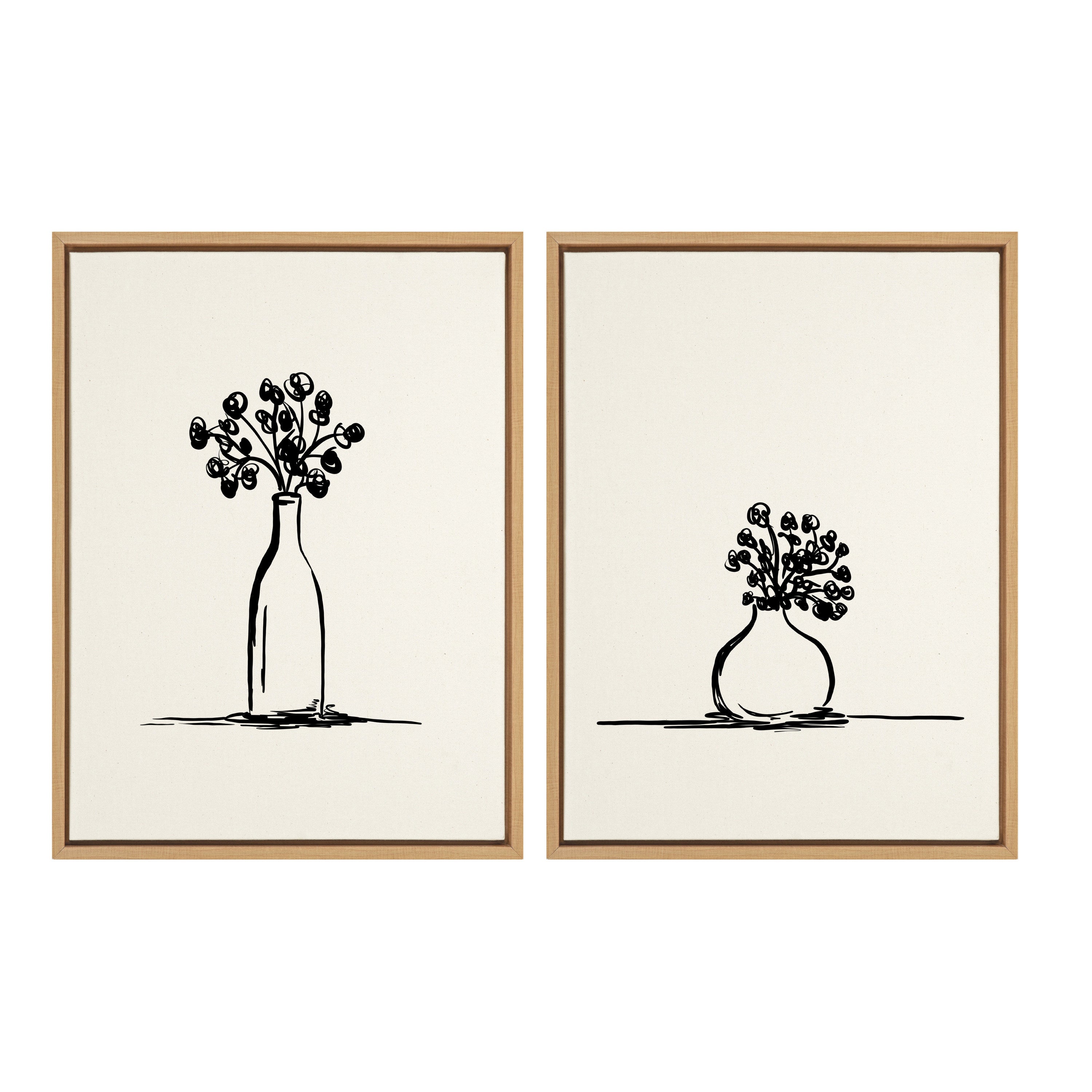Art Set Sylvie Natural 2 Piece Set 18x24 1