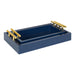 Tray Set Navy Blue Gold 2 Piece 4