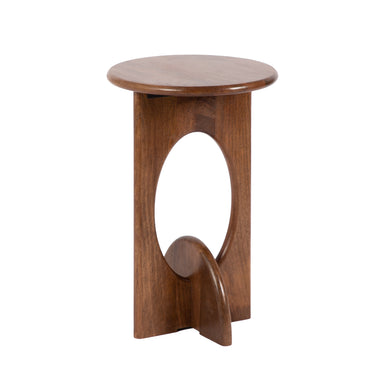 Side Table 14x14x22 Walnut Brown 1
