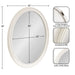 Oval White 24x30 5
