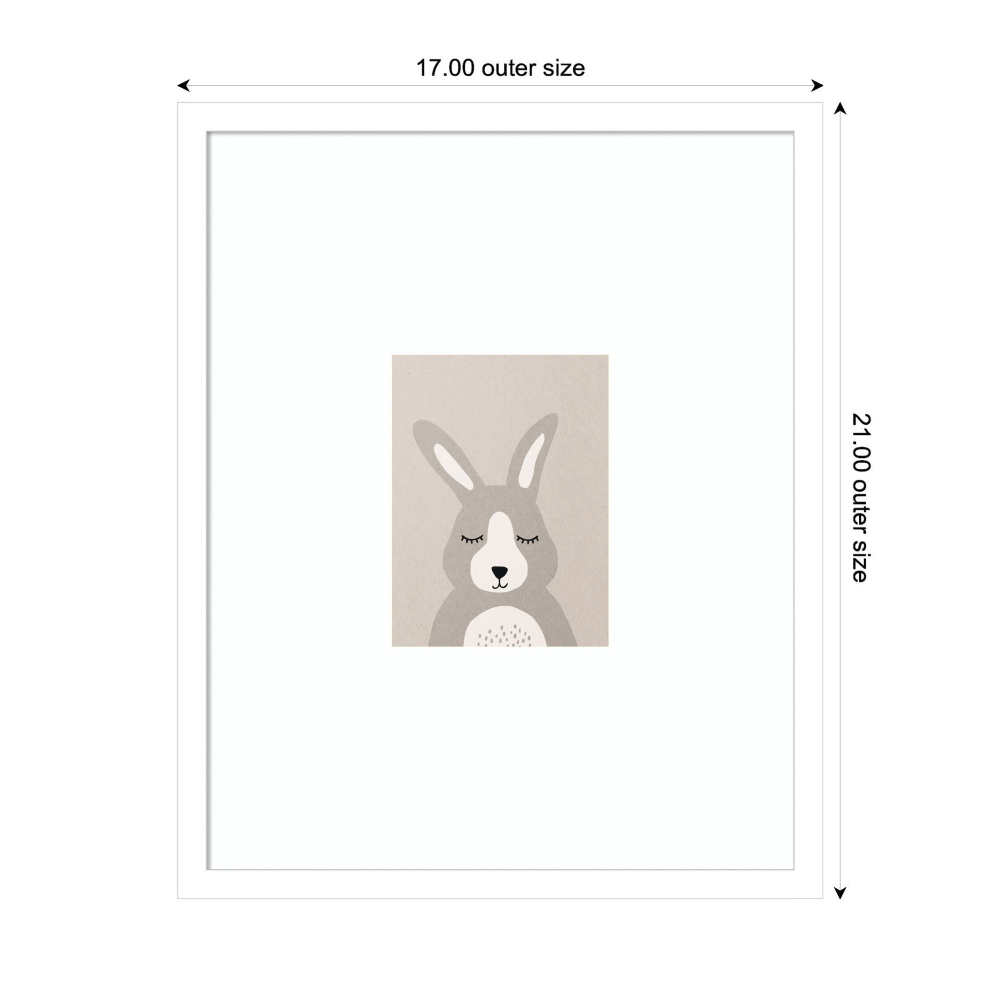 Bunny by July Art Prints Framed Wall Art Print