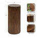 Drink Table Walnut Brown 10x10x22 2