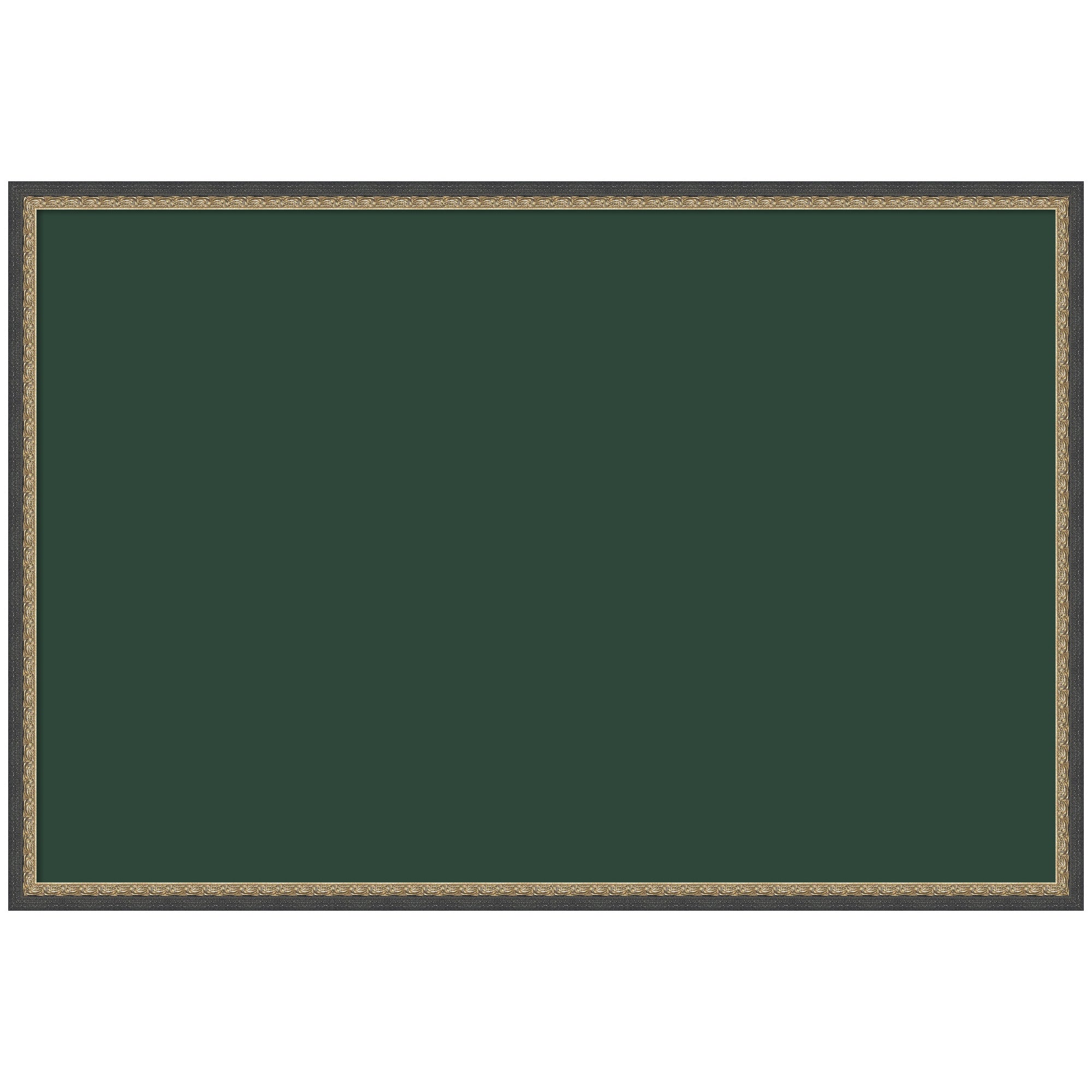 Framed Fabric Pinboard Deep Forest Moss Green Wall Organization