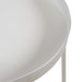 Side Table Silver White 18.25x18.25x22 6
