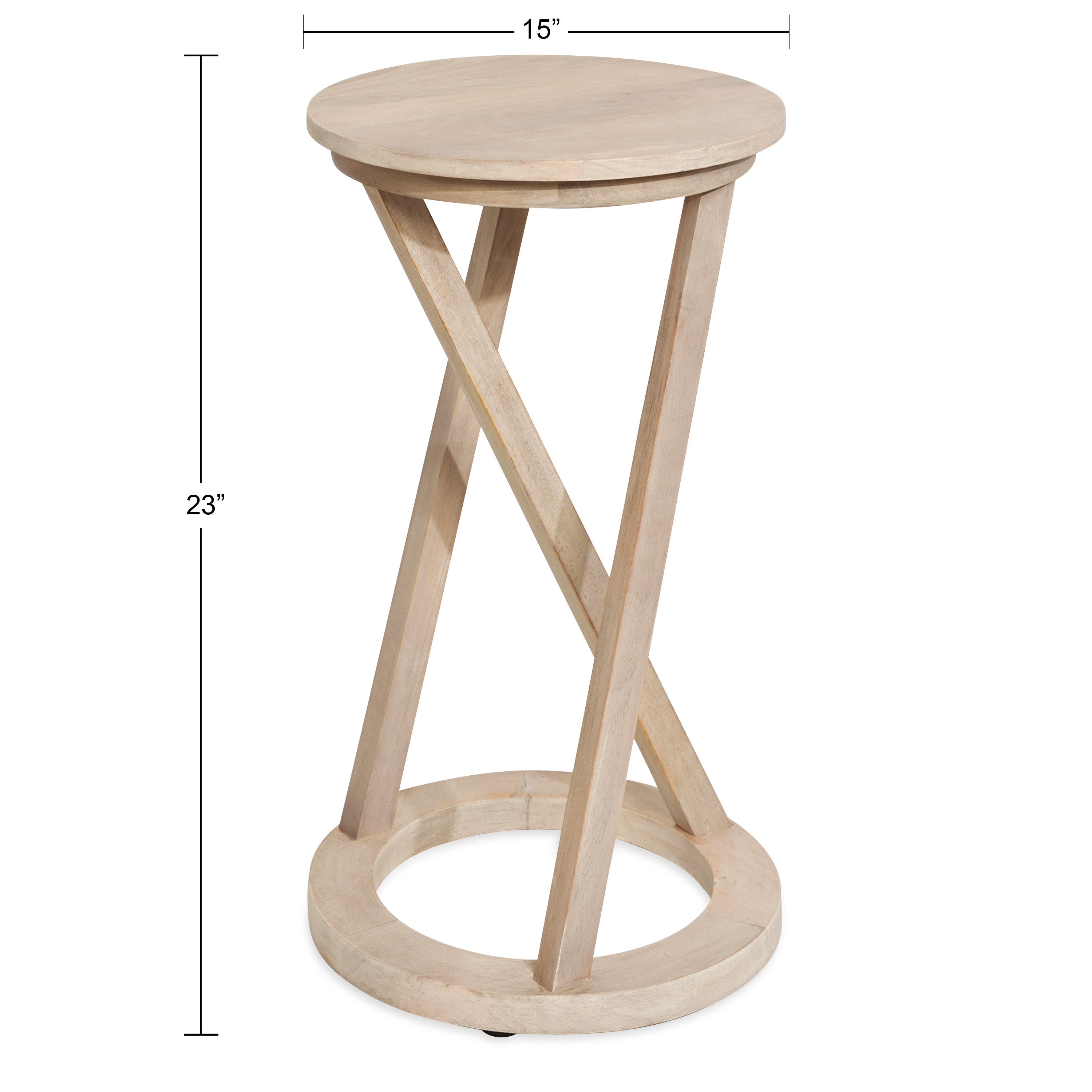 Side Table 15x15x23 White 2