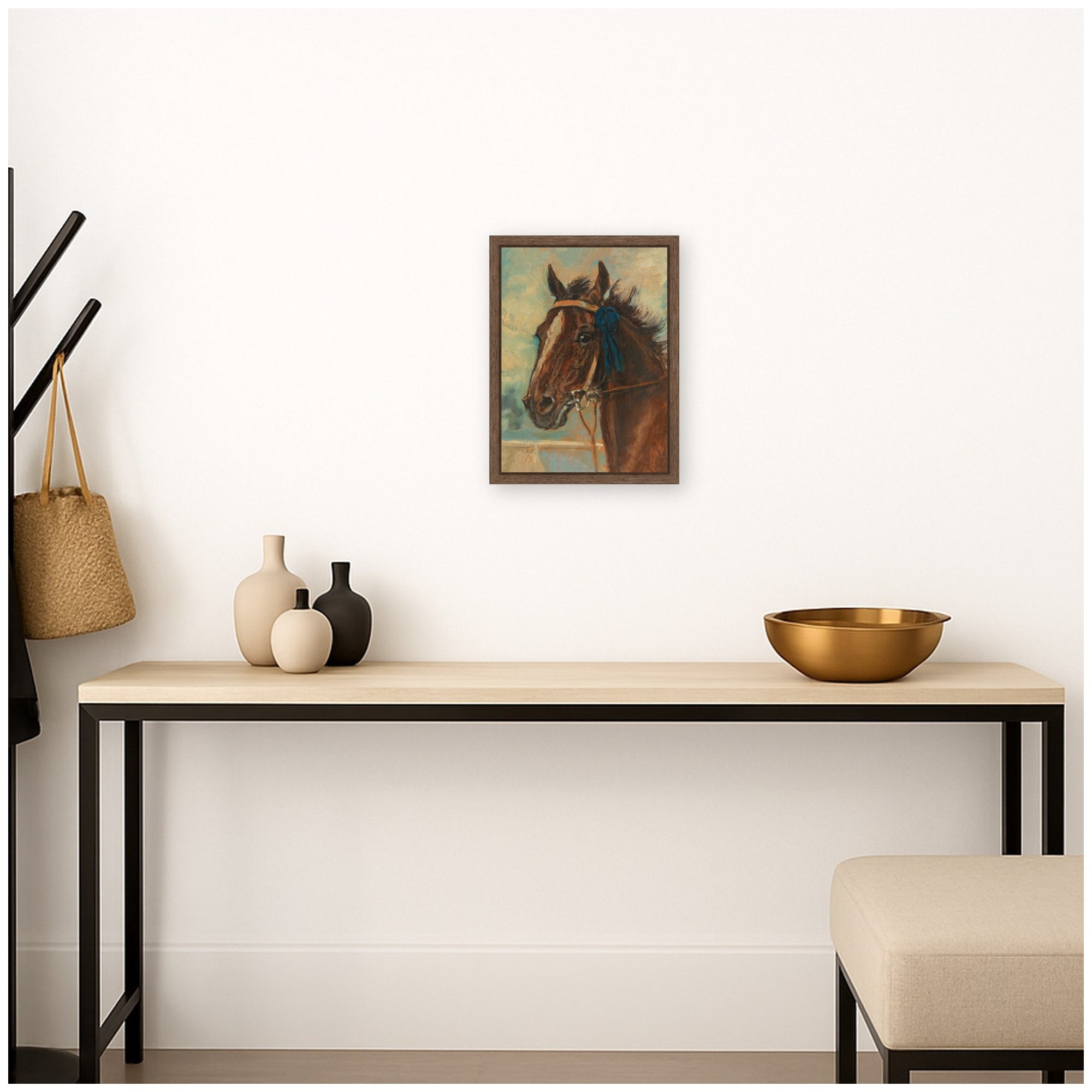Framed Canvas 10x13 Sylvie Walnut 6