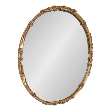 Round Mirror Gold 24" Diameter 1