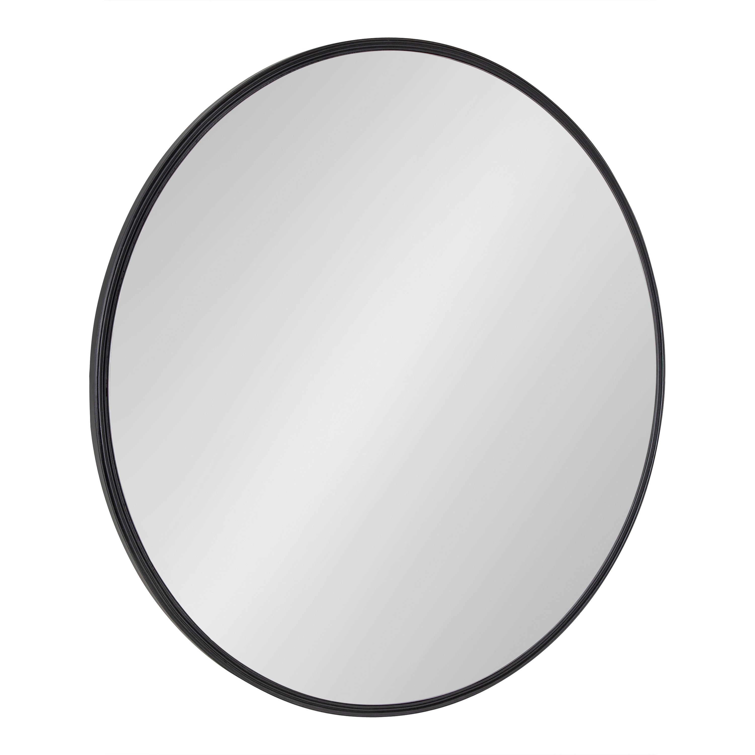 Round Mirror Black 30" Diameter 1