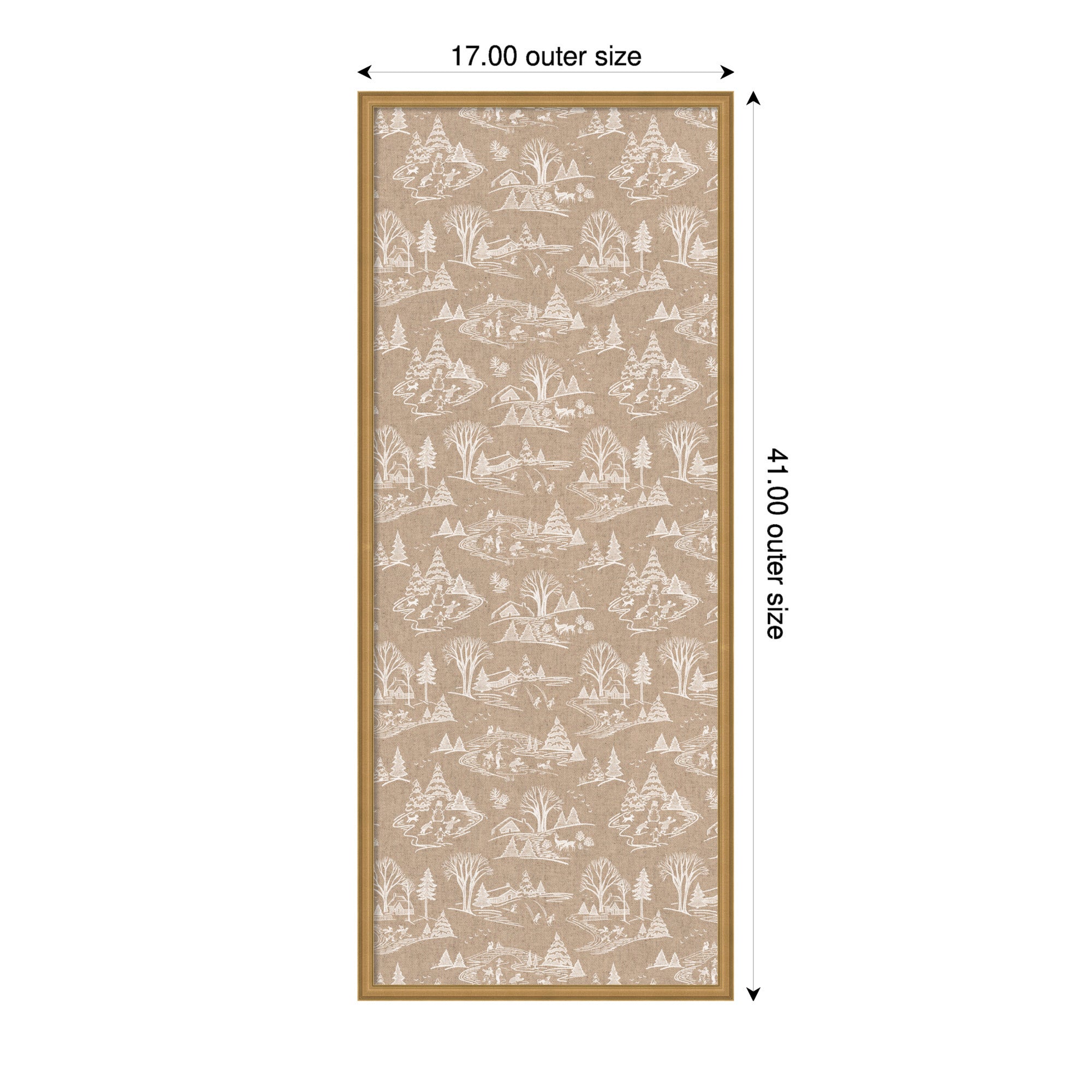 Pinboard Edith Gold 17x41 2
