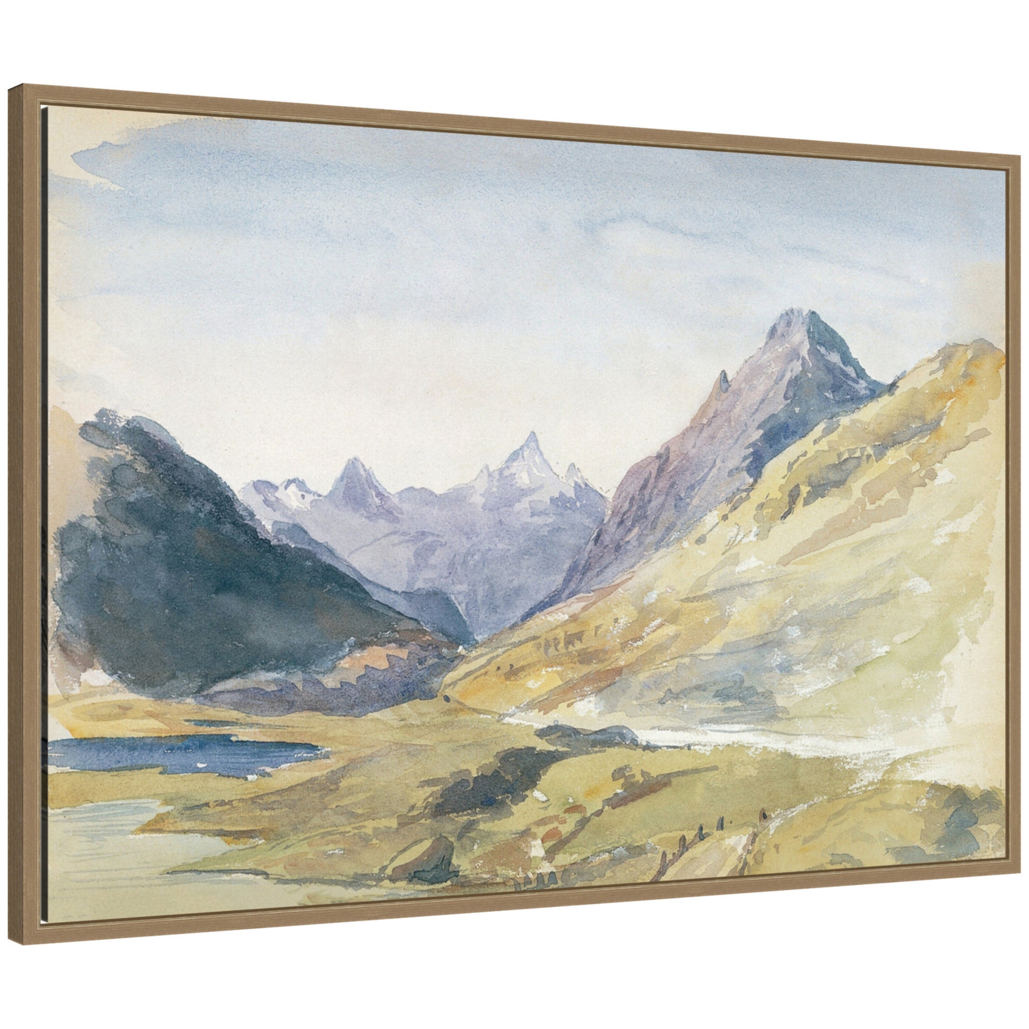 Framed Canvas 33x23 Sylvie Dark Gold 1