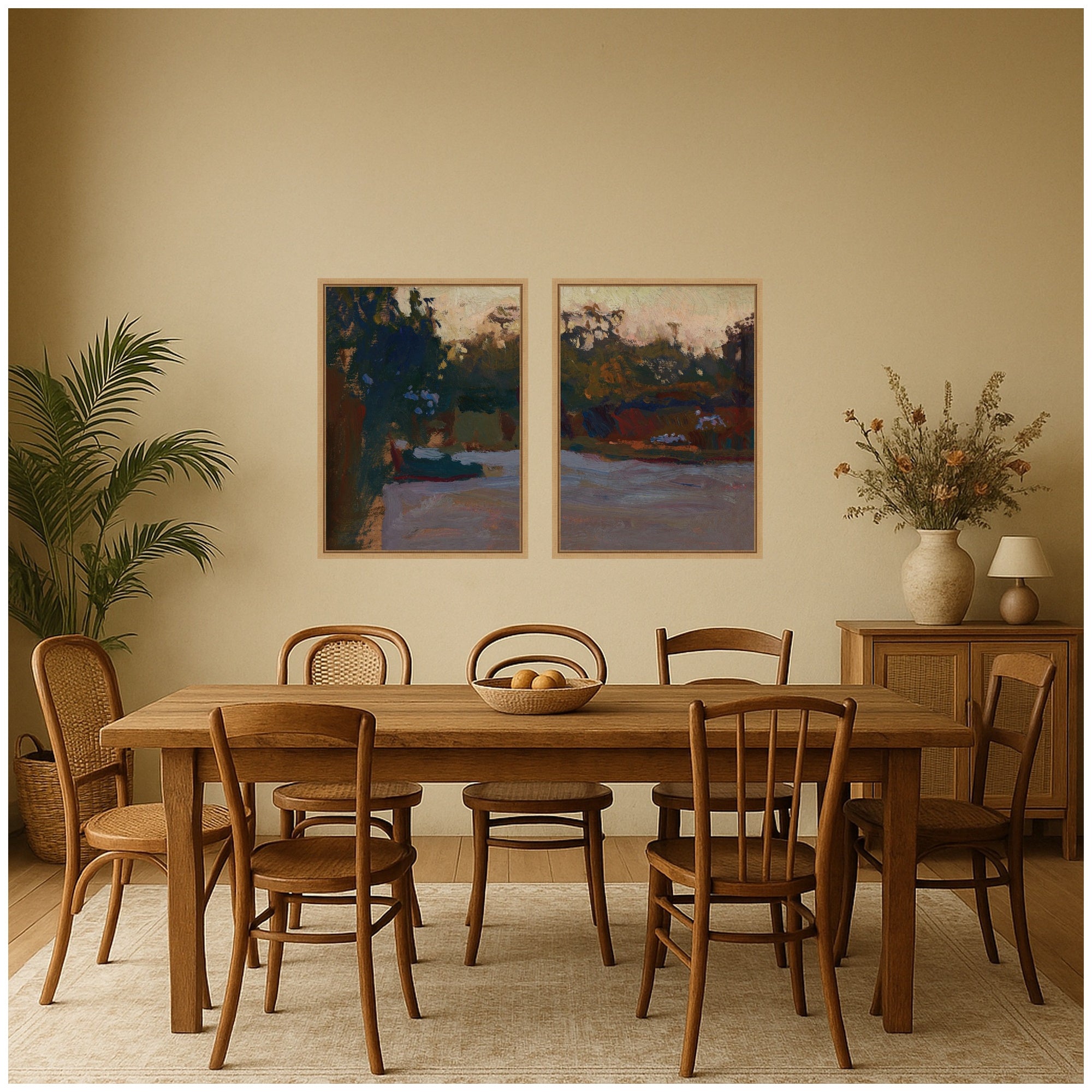 Art Set 2 Piece Set 18x24 Sylvie Natural 5
