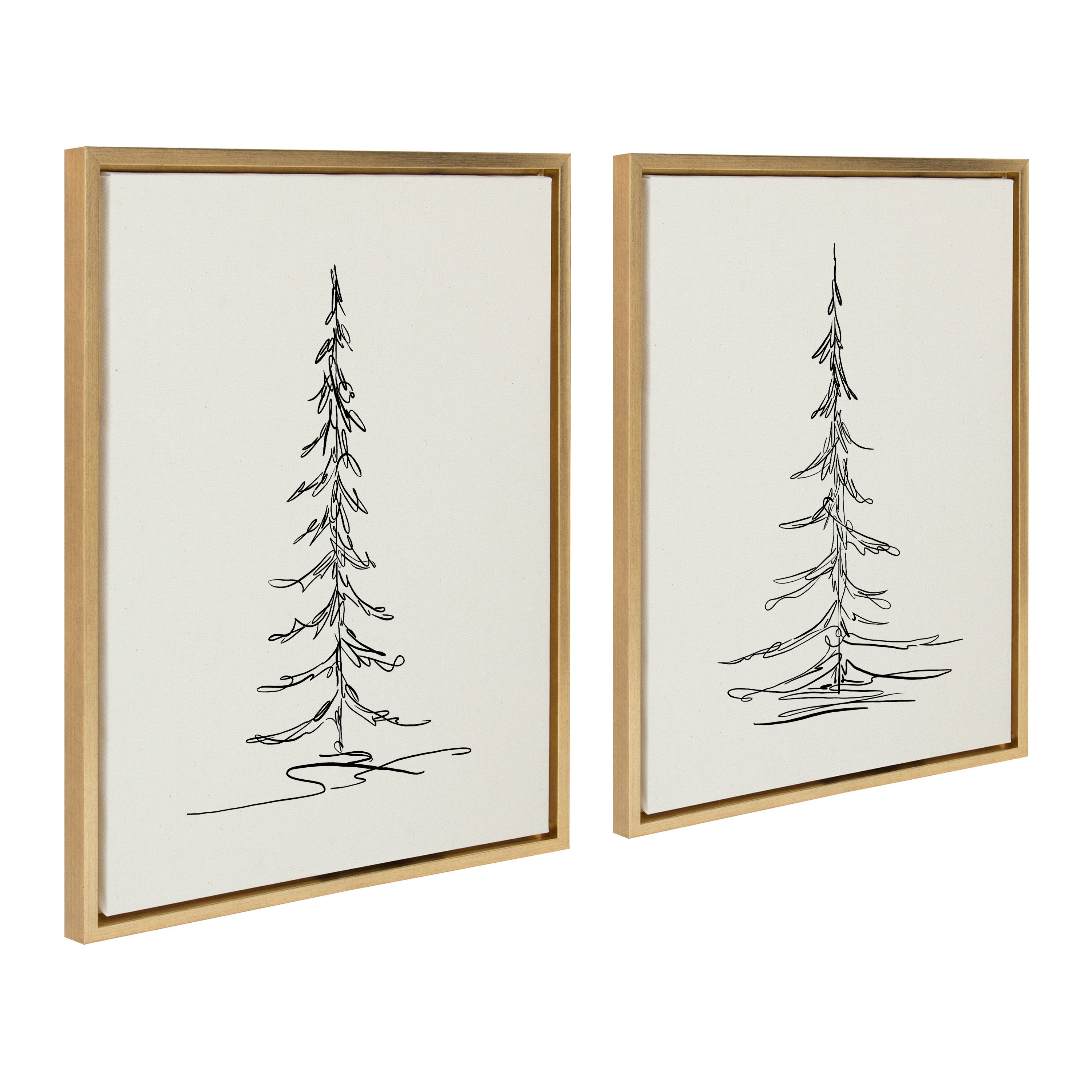 Art Set 2 Piece Set 18x24 Sylvie Bright Gold 2