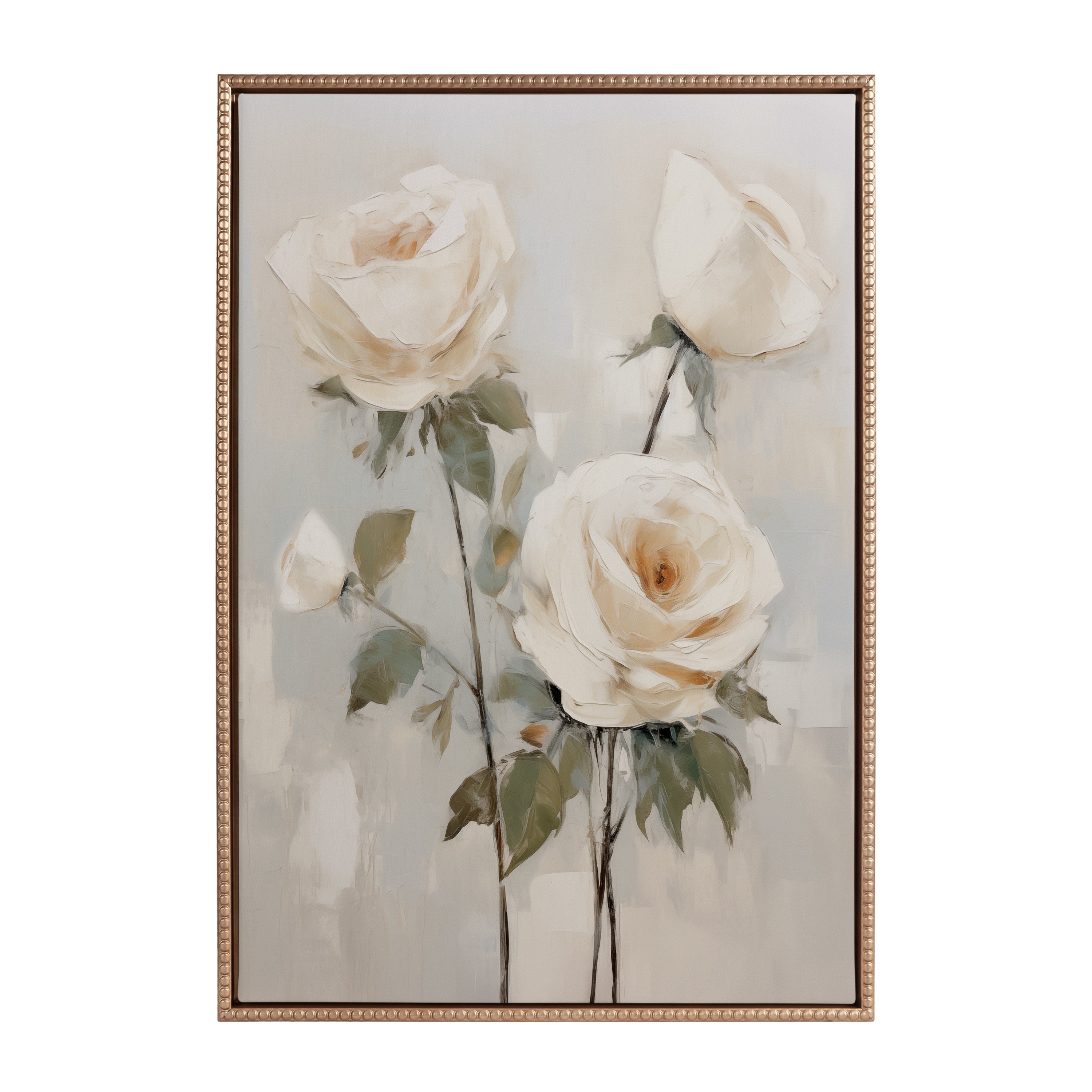 Framed Canvas 23x33 Sylvie Beaded Dark Gold 2
