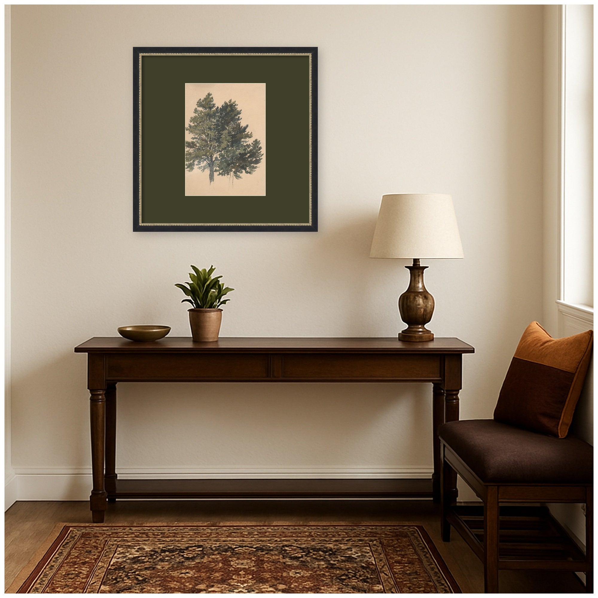 Framed Art 26x26 Belmont Black 6