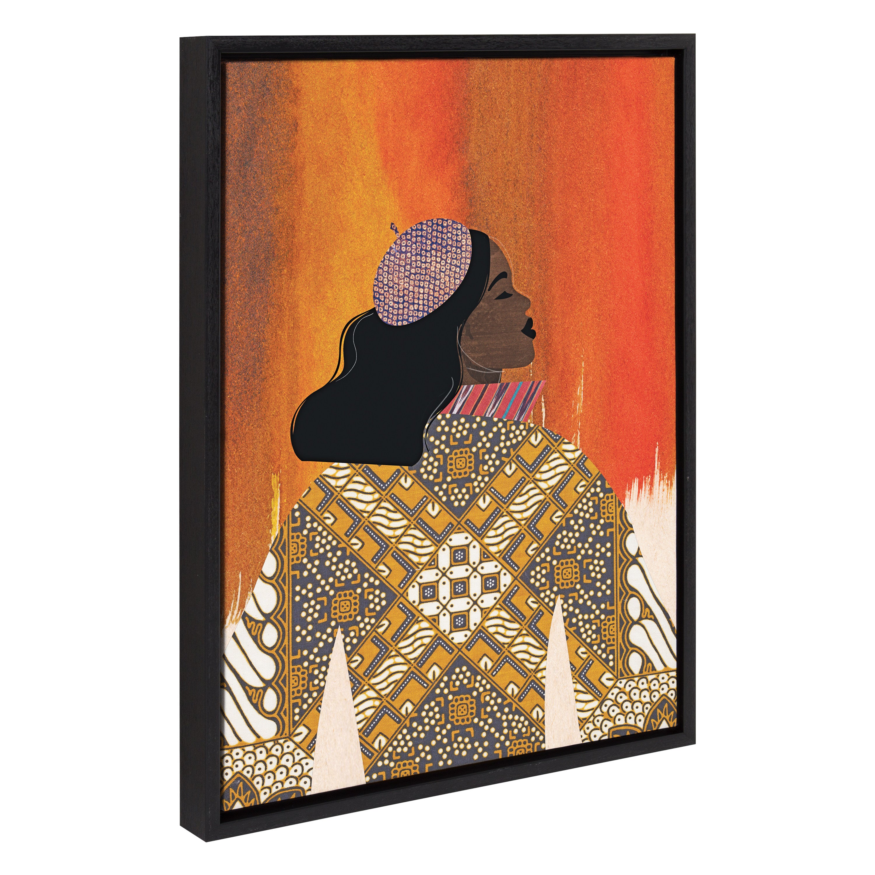 Sylvie Girlie Girl Framed Canvas by Nikki Chu