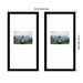 Wall Frame Svelte Noir Black 11x20 matted to 5x7 2