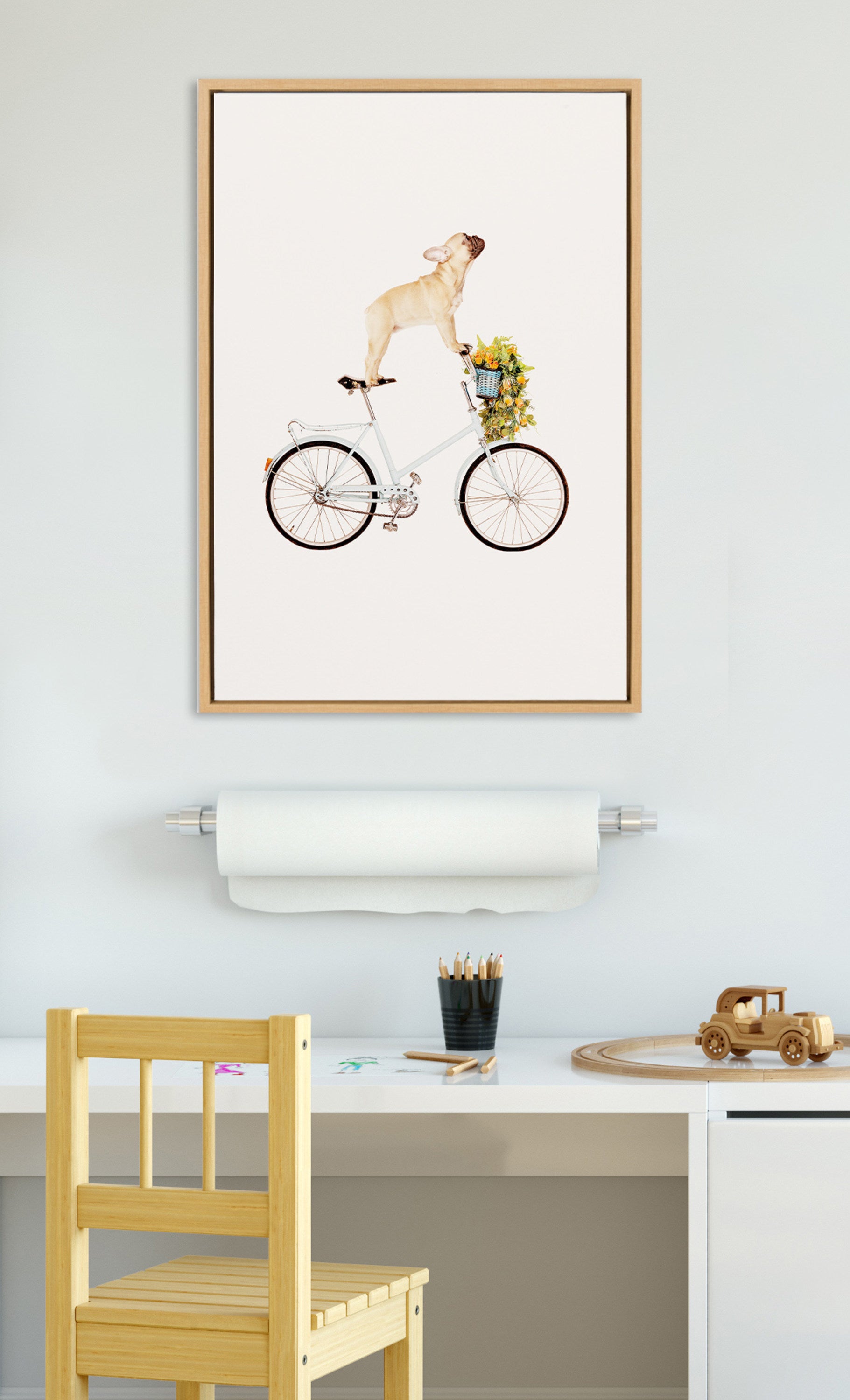 Framed Canvas Sylvie Natural 23x33 6