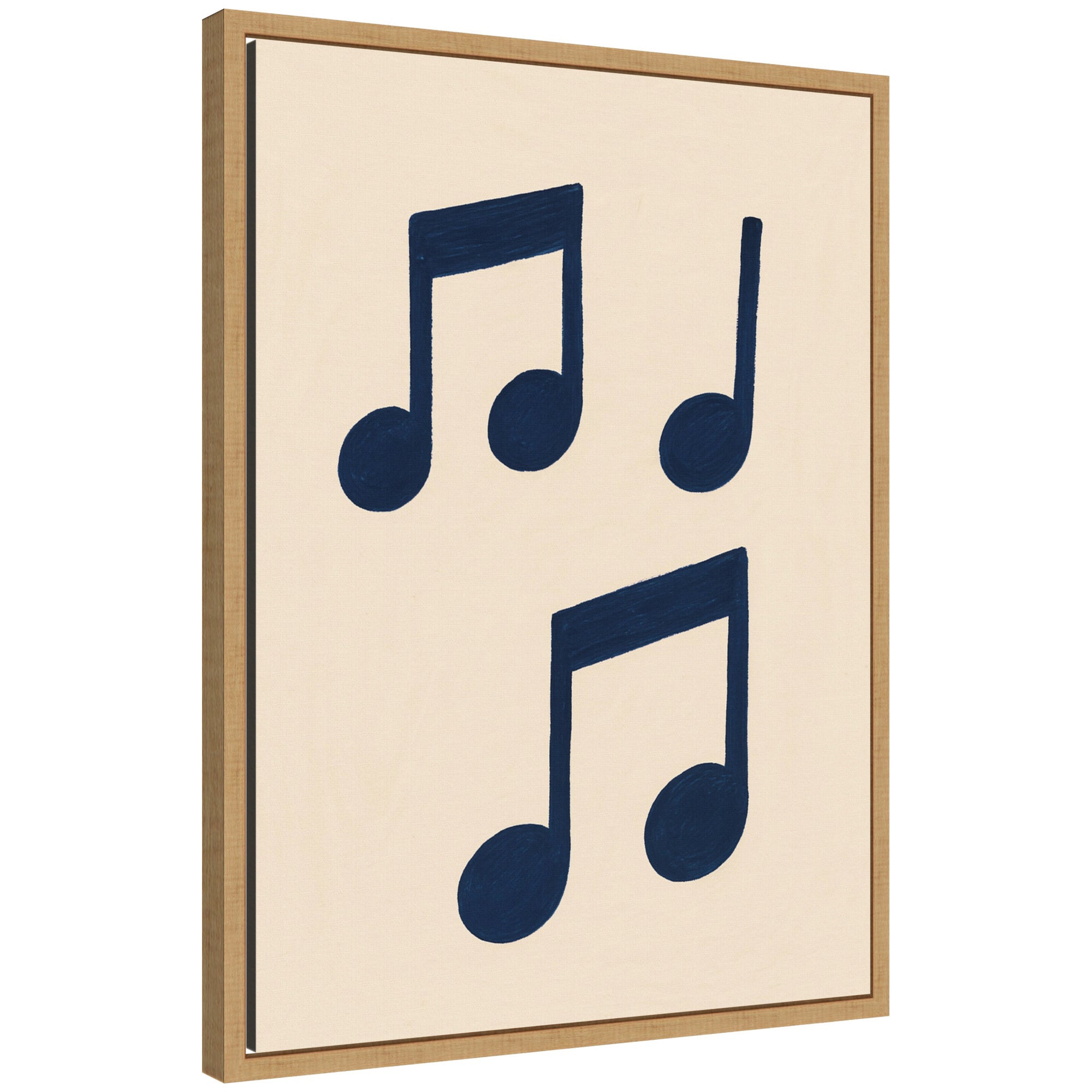 Music Notes by Laura Moss Framed Canvas Wall Art Print