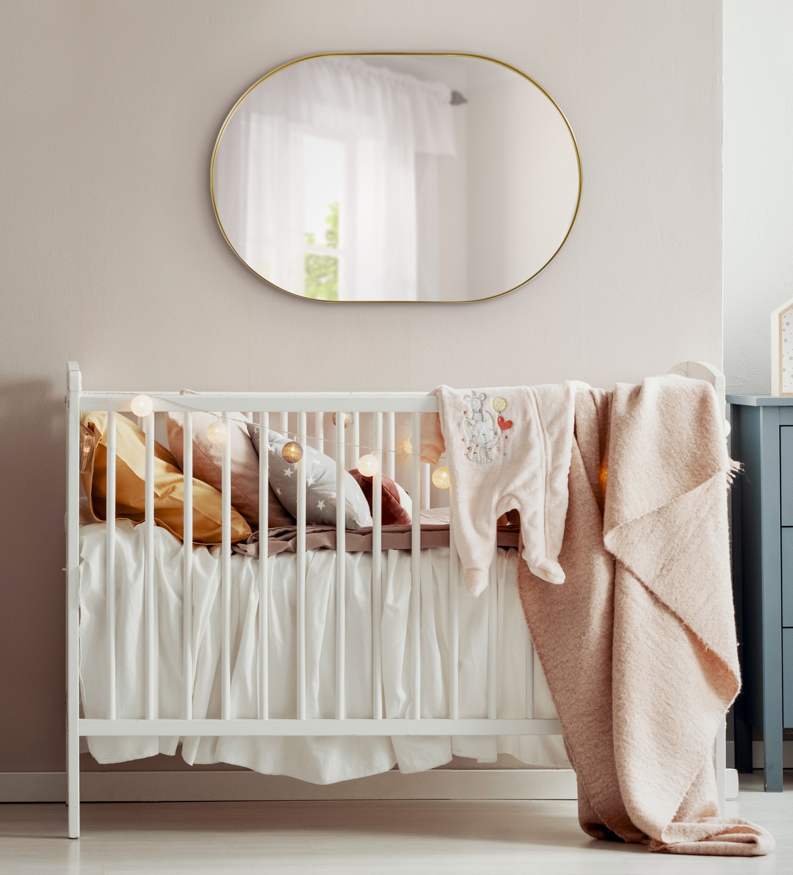 Rollo Capsule Framed Wall Mirror
