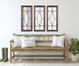 Decorative Mirror Walnut Brown 13x30 7