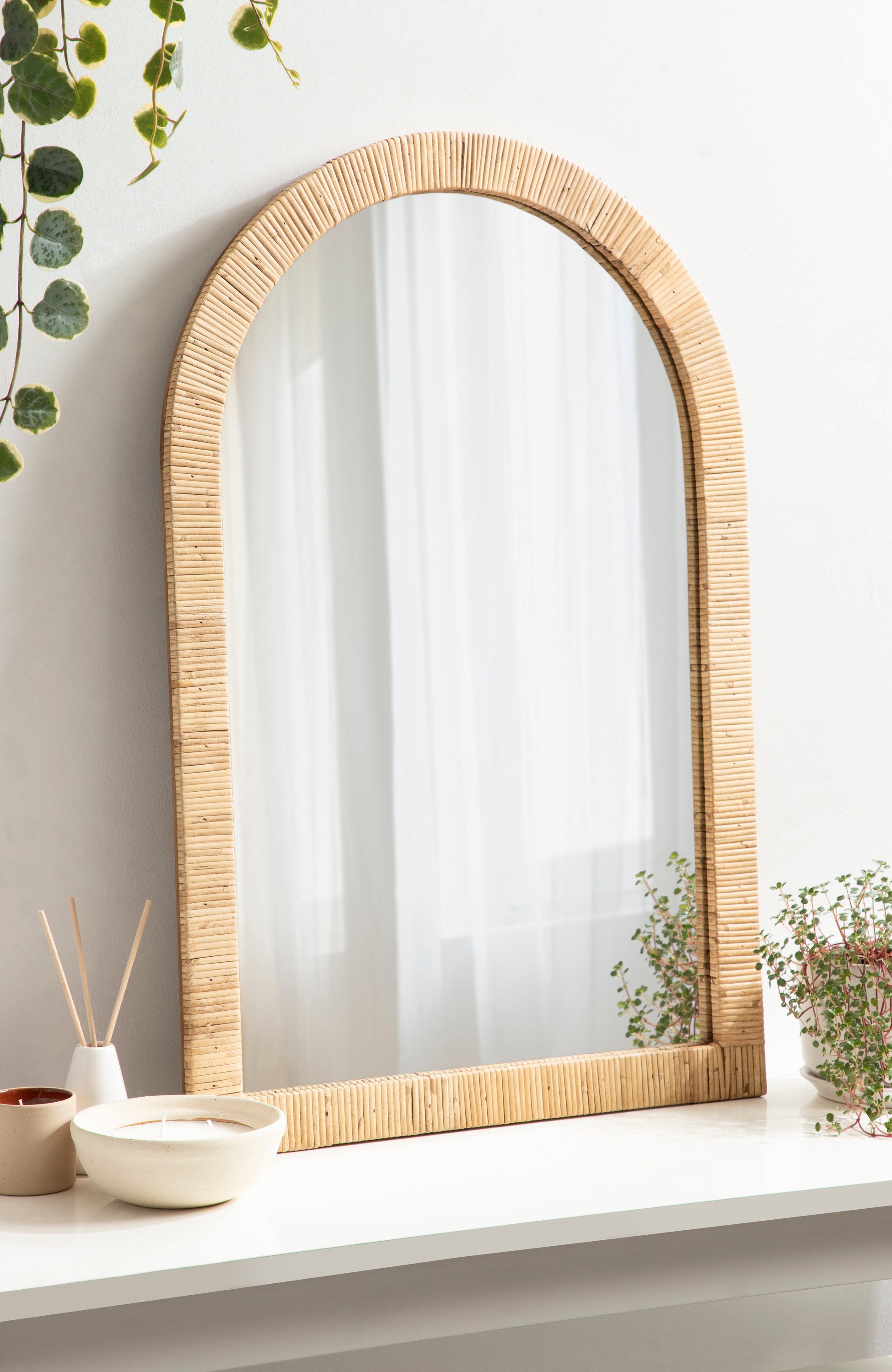 Arch Mirror 20x30 Natural 6