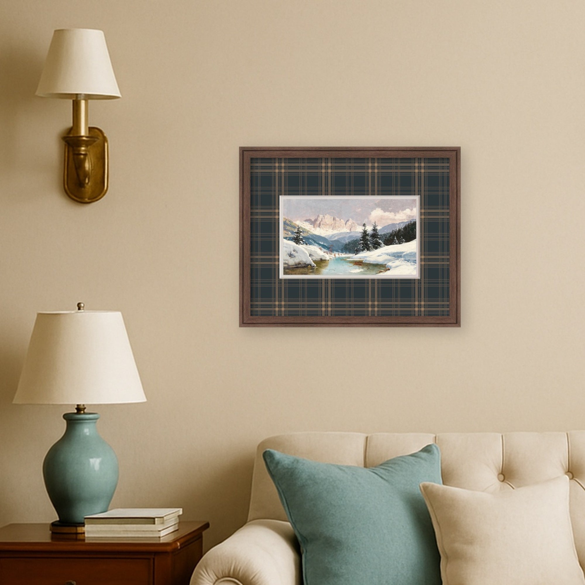 Framed Art Florence Medium Brown 22x18 5