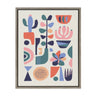 Sylvie Mid Century Succulents Framed Canvas by Rachel Lee of My Dream Wall